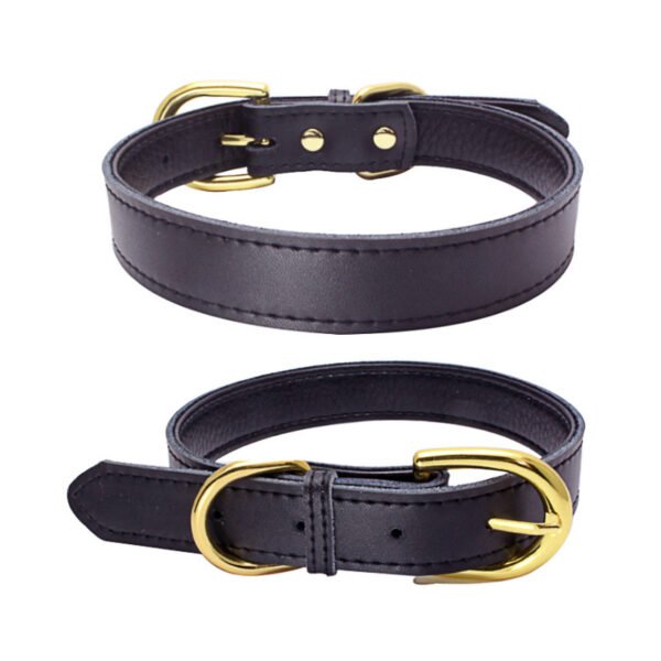 Cowhide pet collar - Image 2