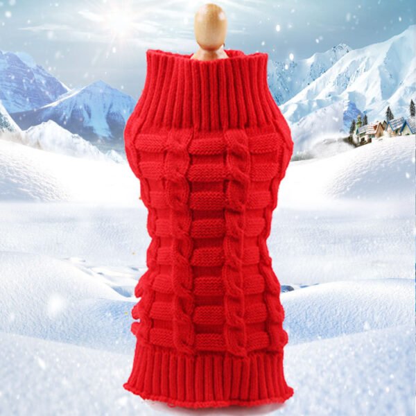 Cashmere Twisted Rope Pet Sweater - Image 10
