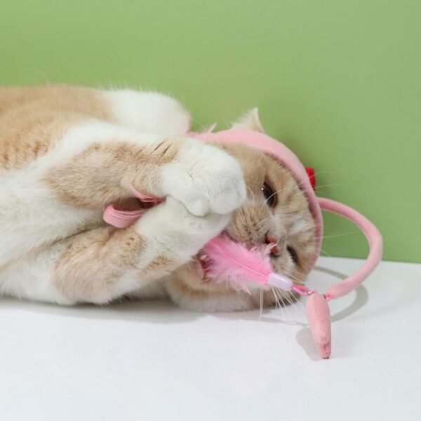 Funny Cat Stick Funny Cat Toy Stick Gray Big Eye - Image 9
