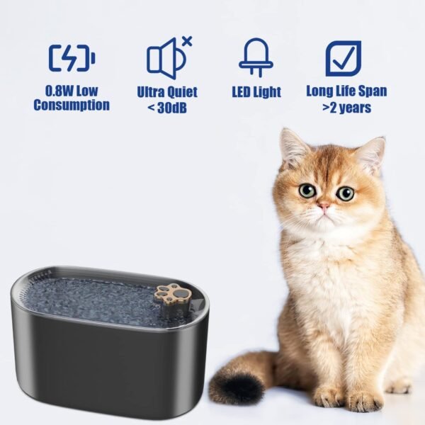 3L Cat Water Fountain Filter Automatic Drinker For Dogs Cats - Image 4