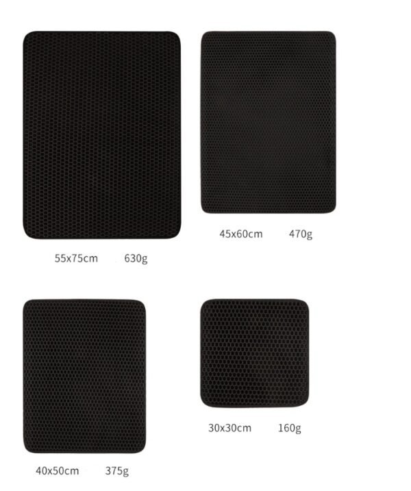 Pet Cat Litter Mat Pet Supplies EVA Double Cat Litter Mat - Image 5
