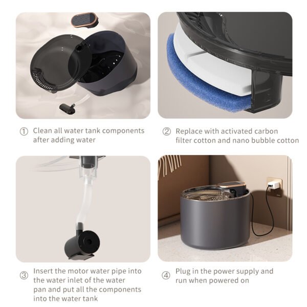 Automatic Pet Cat Water Fountain - Image 3