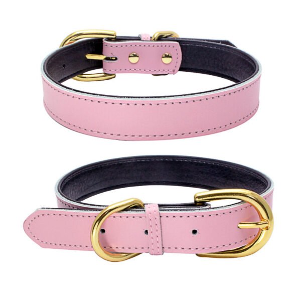 Cowhide pet collar - Image 5