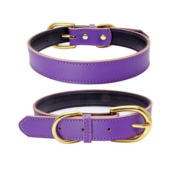 Cowhide pet collar - Image 6