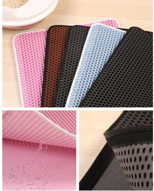 Pet Cat Litter Mat Pet Supplies EVA Double Cat Litter Mat - Image 10