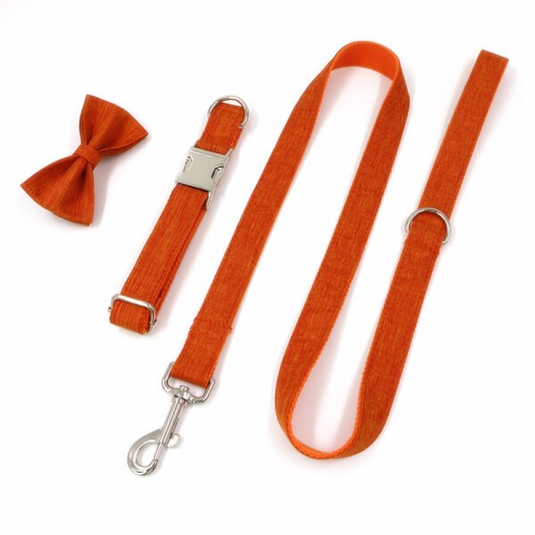 Pet Supplies Hot Dog Collar Leash, Pet Bow Collar Pet Leash - Image 2