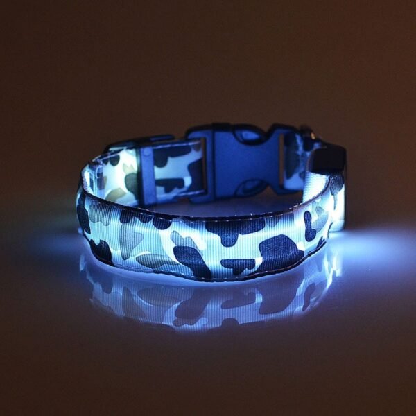 Camouflage pet supplies luminous dog collar - Image 4