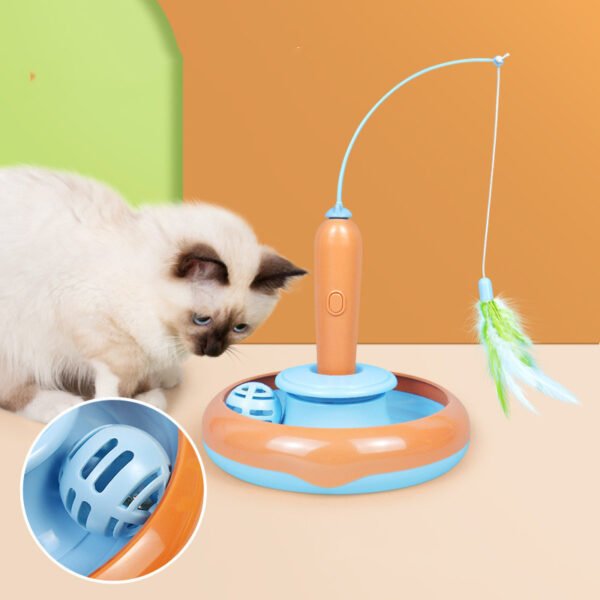 2 In 1 Pet Cat Toy With Feather For Self-play - Image 2