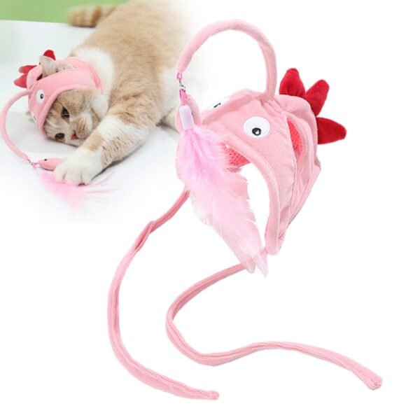 Funny Cat Stick Funny Cat Toy Stick Gray Big Eye - Image 3