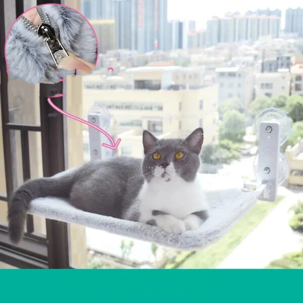 Cat Suction Cup Window Glass Hammock - Image 5