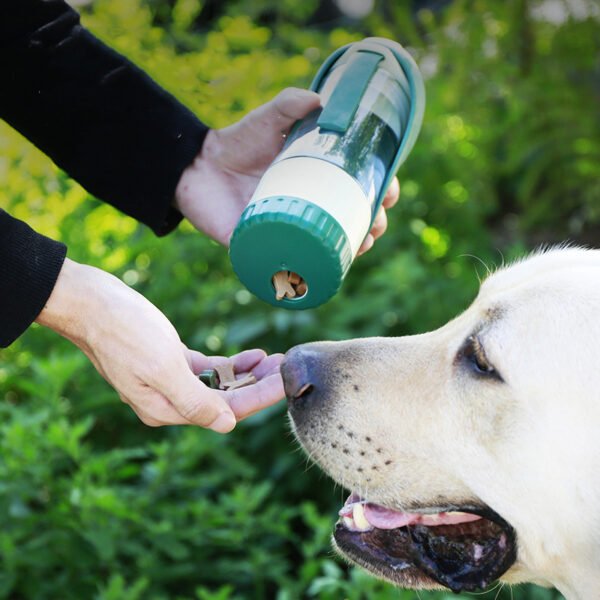 2 In 1 Multifunction Pet Dog Water Bottle Silicone Foldable - Image 3