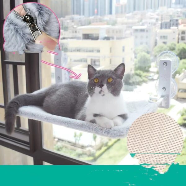 Cat Suction Cup Window Glass Hammock - Image 8
