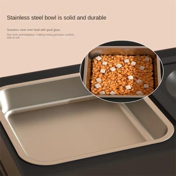 Dog Double Bowls Stainless Stand Adjustable - Image 6