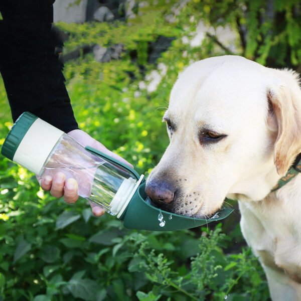 2 In 1 Multifunction Pet Dog Water Bottle Silicone Foldable - Image 4