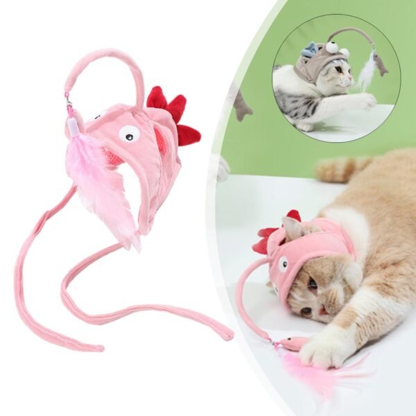 Funny Cat Stick Funny Cat Toy Stick Gray Big Eye - Image 2