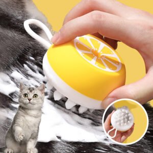 Pet Dog Cat Bath Brush 2-in-1 Pet SPA