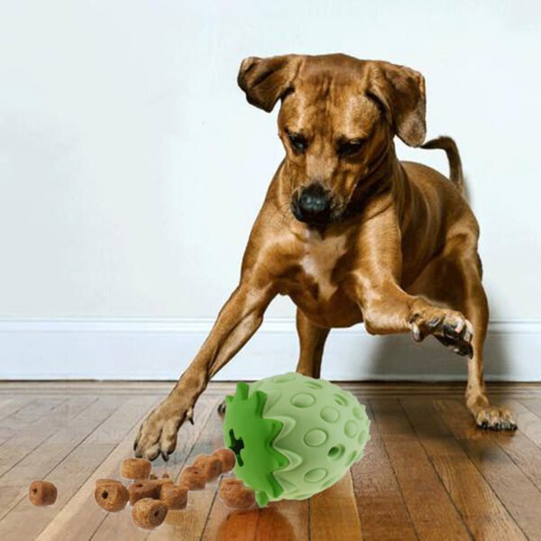 Pet Toy Chew Resistant Strawberry Leak Food Ball - Image 3